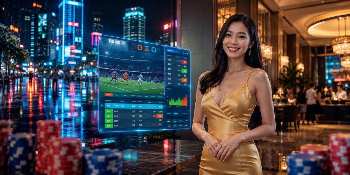 Không gian neon tại TP Hồ Chí Minh gợi bối cảnh live casino cao cấp